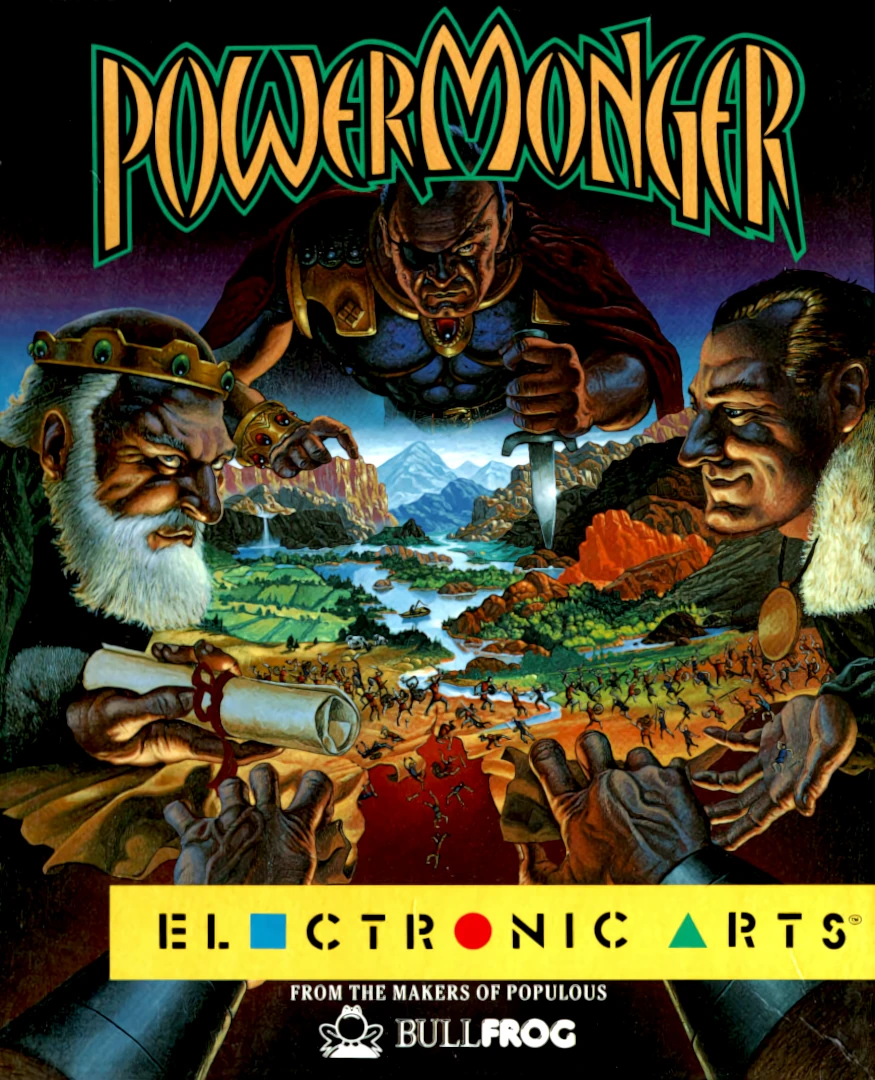 PowerMonger Power Monger Jeu Sur Apple Macintosh Mac Big Box / Boite