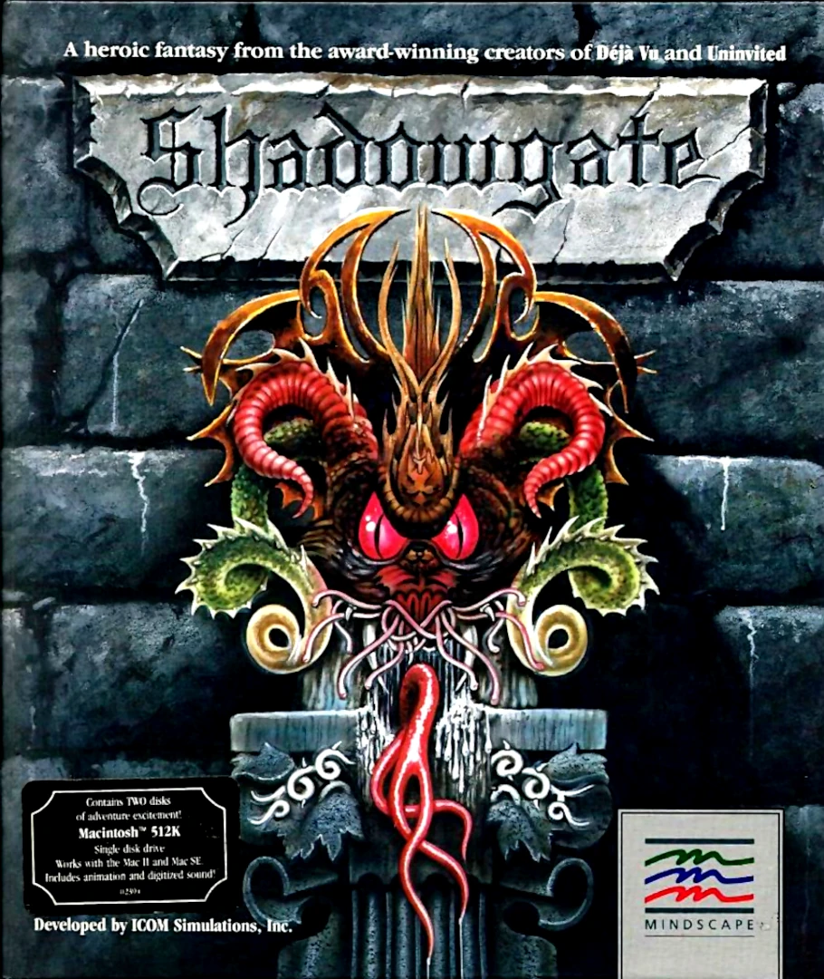Jeu Shadowgate Cartouche Seule Pour Nintendo NES - Très Bon état